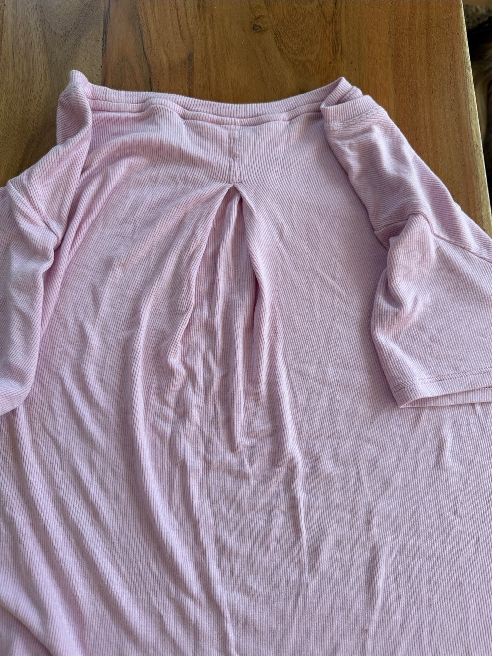 NWOT Athleta Ribbed Short Sleeve Tee - Picture 3 of 3